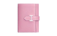 HERMES Bearn Epsom Calfskin Wallet Women's 3Q Rose Sakura Cherry Blossom Pink