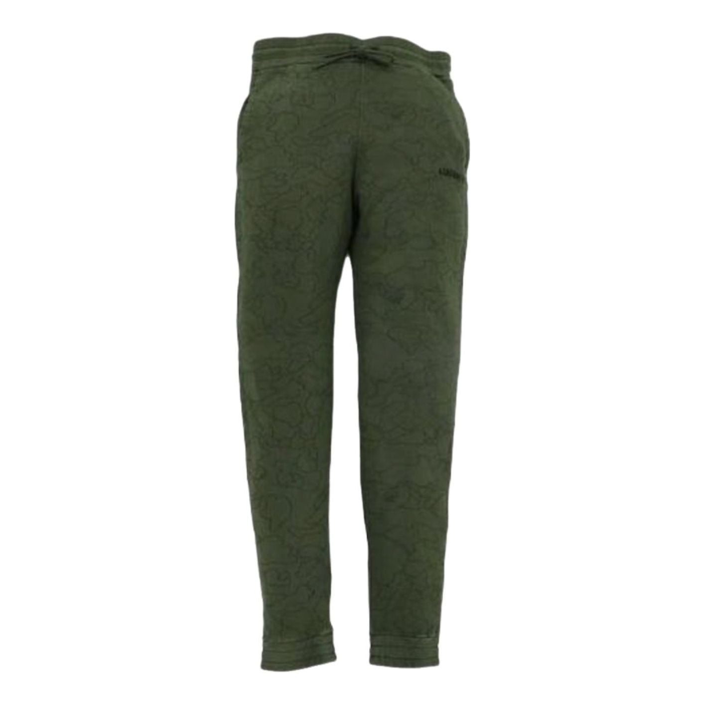 A Bathing Ape Line 1st Camo Washed Slim Fit Sweat Pants 'Green' 1H80-152-008-GRN