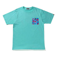 A Bathing Ape Marble Camo Pocket T-Shirt 'Blue' 1I30-109-005-BLU