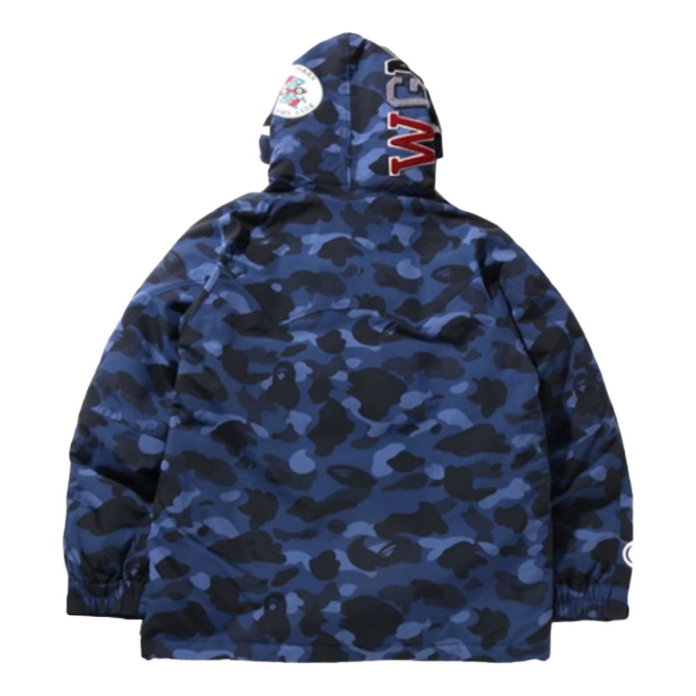 A Bathing Ape Color Camo Shark SnowBoard Down Jacket 'Blue' 1I30-144-002-BLU