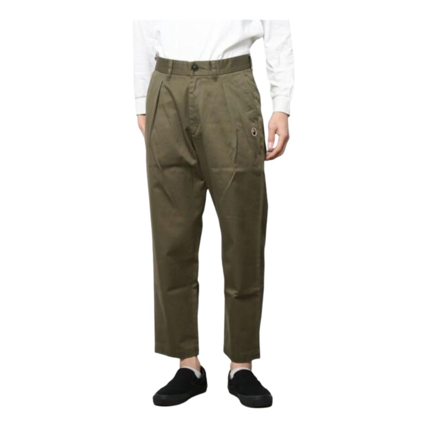 A Bathing Ape One Point Loose Fit Chino Pants 'Green' 1I30-152-018-GRN