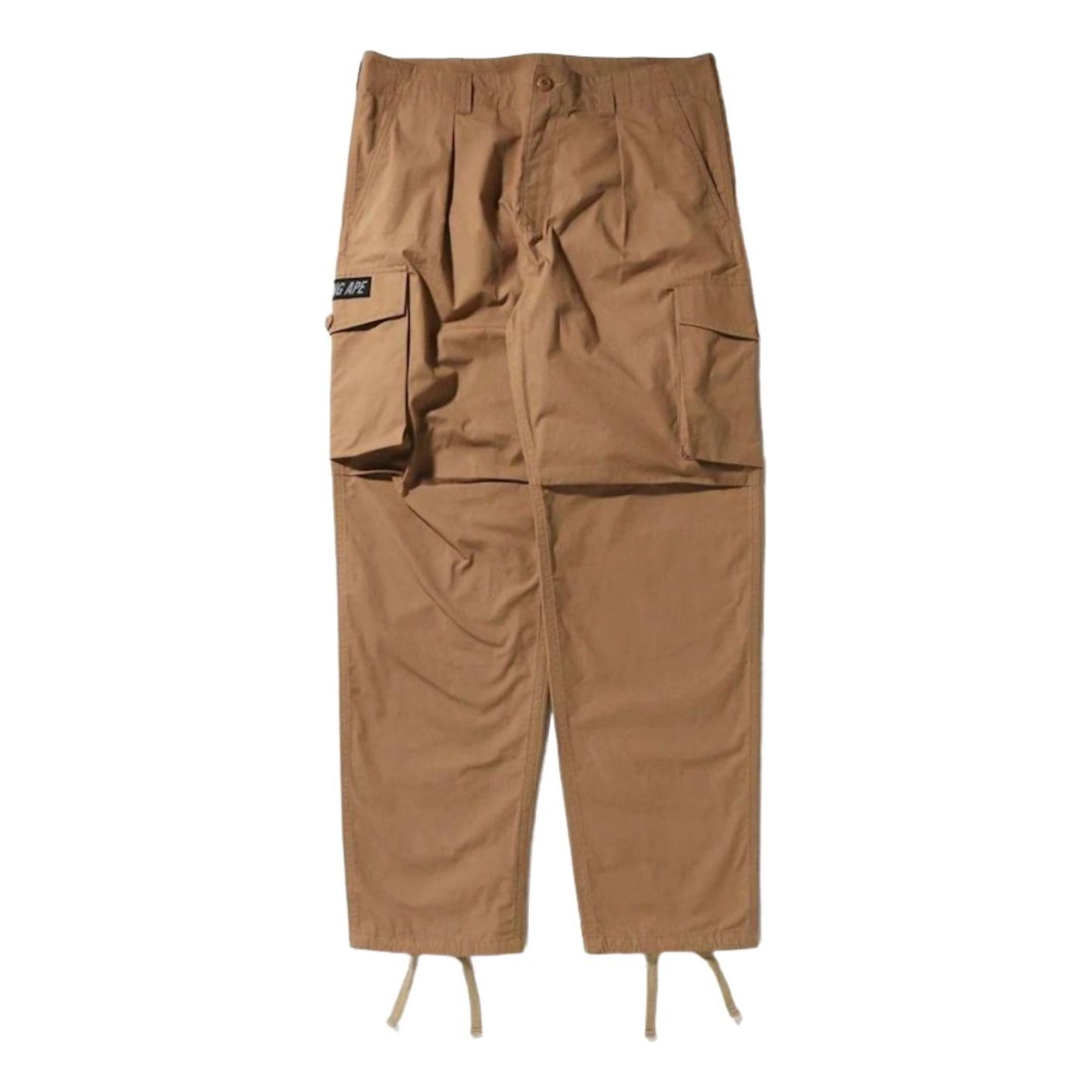 A Bathing Ape Military Wide Cargo Pants 'Khaki' 1I30-152-020-KHA