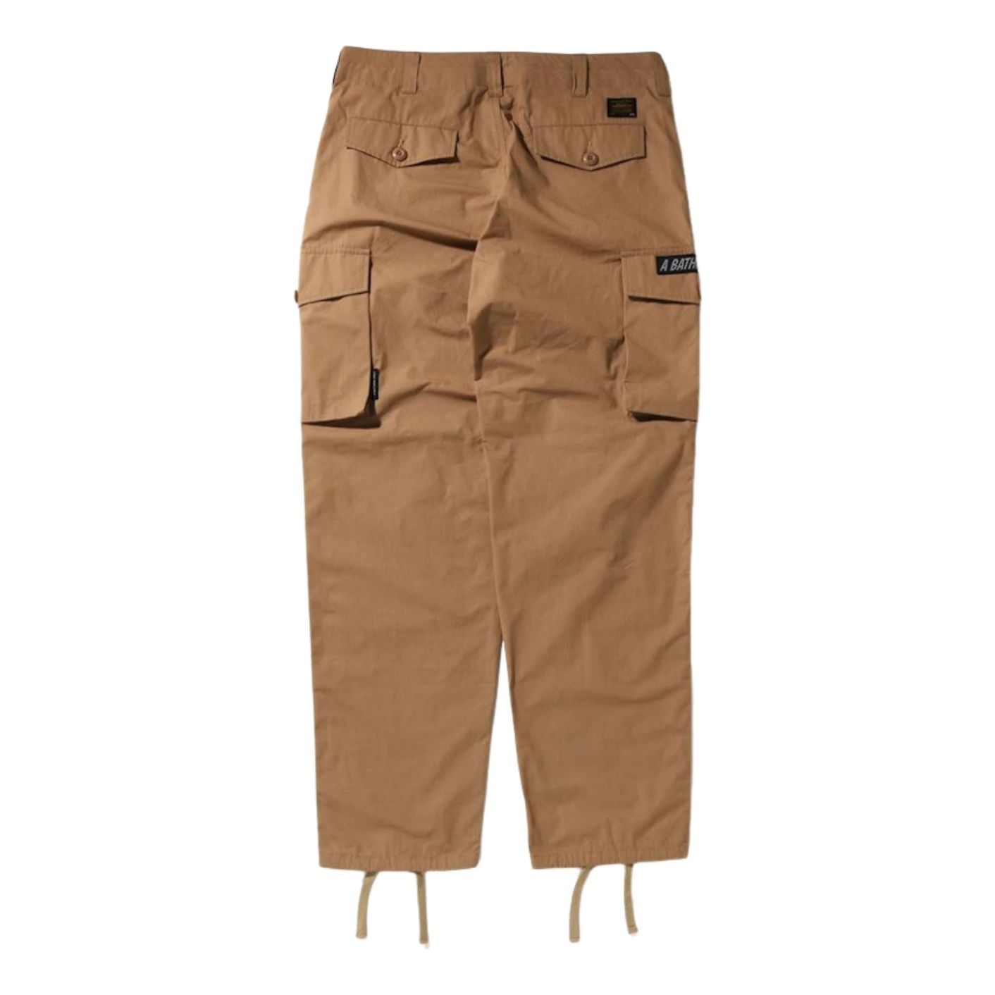 A Bathing Ape Military Wide Cargo Pants 'Khaki' 1I30-152-020-KHA