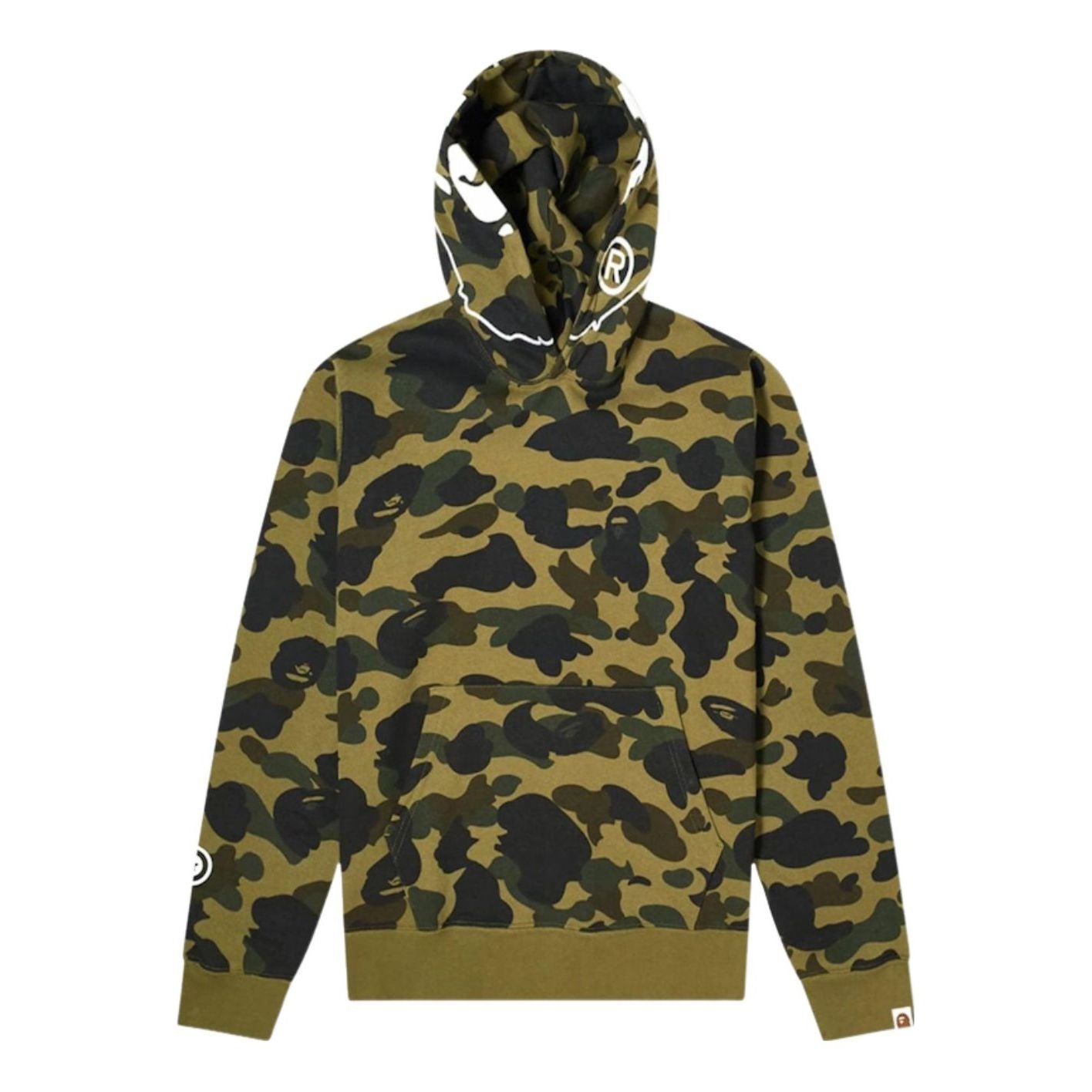 BAPE 1st Camo 2nd Ape Pullover Hoodie 'Green' 1G30-114-001