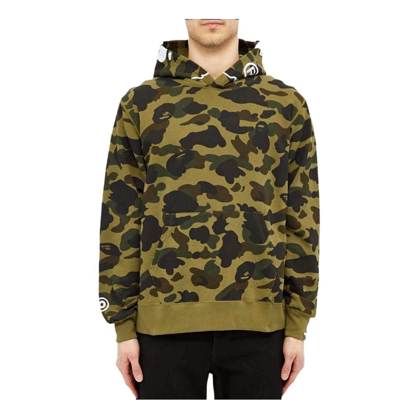BAPE 1st Camo 2nd Ape Pullover Hoodie 'Green' 1G30-114-001