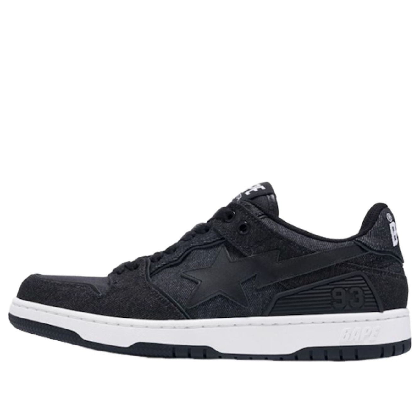 A Bathing Ape Sk8 Sta 'Black Denim' 1J20-191-005