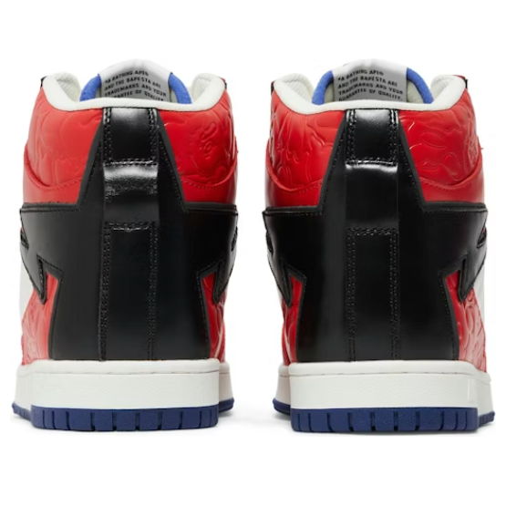 A Bathing Ape Bape Sta 88 Mid 'Red White Blue' 1J30-191-027-RED