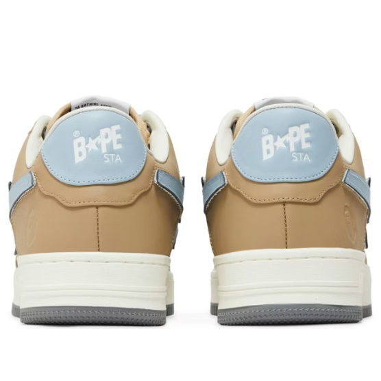 A Bathing Ape Bape Sta Low #4 'Beige Sky Blue' 1J30191011-BEG