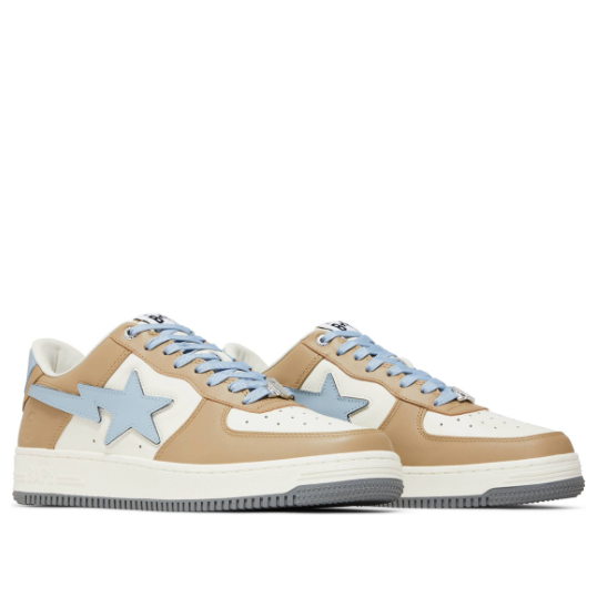 A Bathing Ape Bape Sta Low #4 'Beige Sky Blue' 1J30191011-BEG