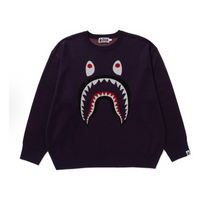 A Bathing Ape Shark Jacquard Sweater 'Purple' 1J80-120-006-PUR