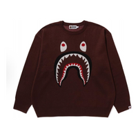 A Bathing Ape Shark Jacquard Sweater 'Brown' 1J80-120-006-BRW