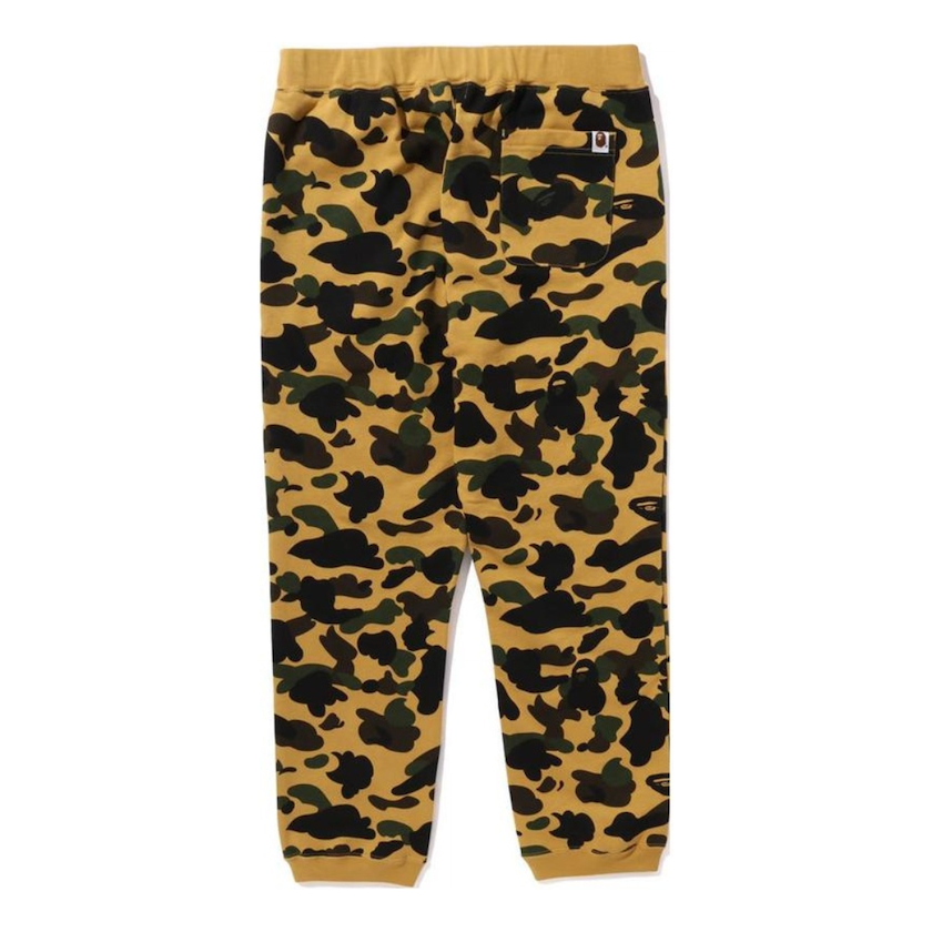 A Bathing Ape 1st Camo Sweat Pants 'Yellow' 1J80-152-002-YEL