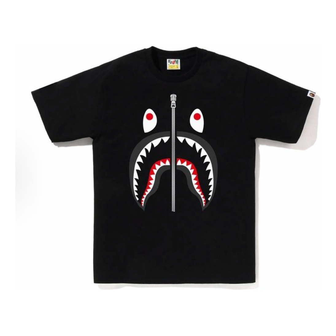 A Bathing Ape Shark T-Shirt 'Black' 1J80-110-004-BLK