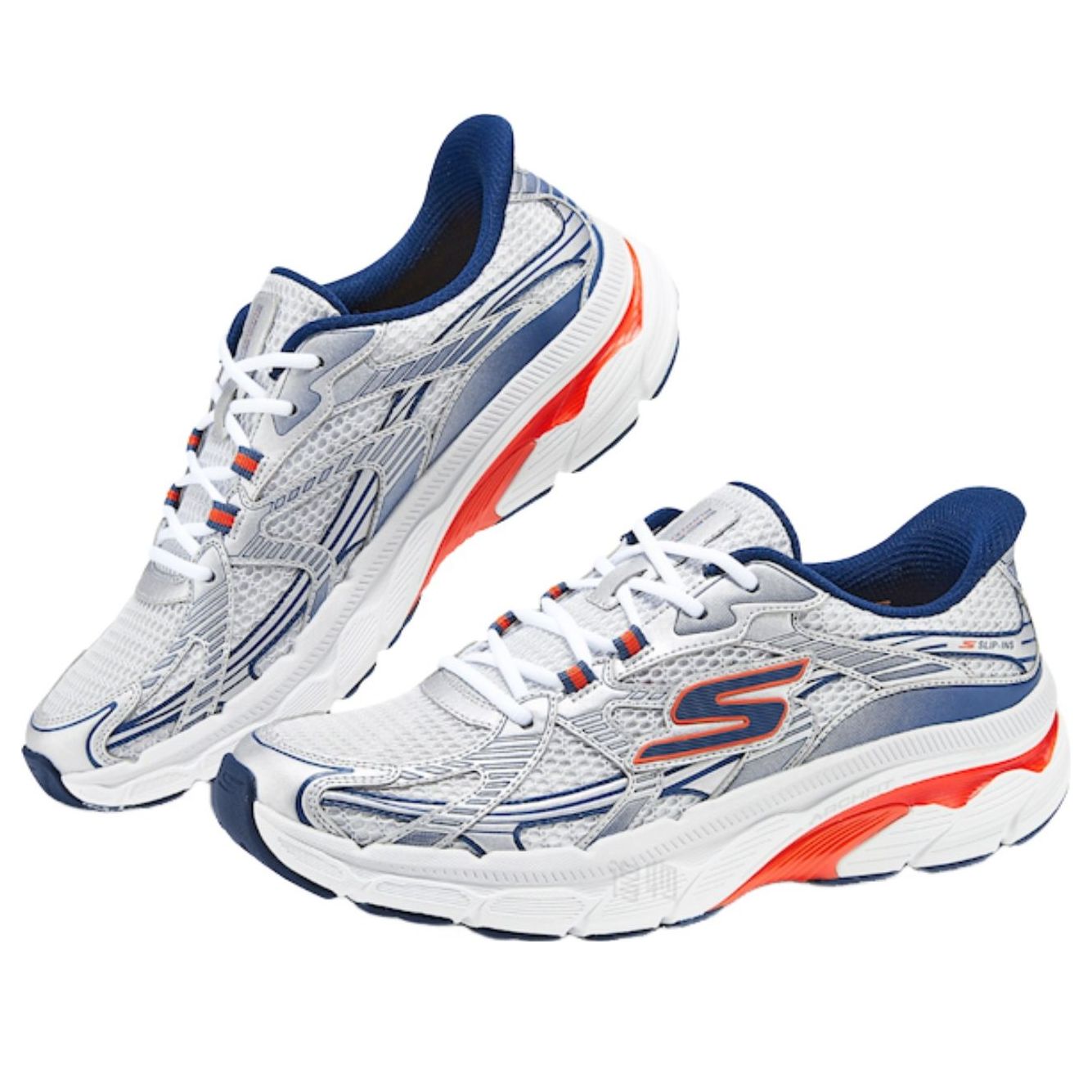 Skechers Go Run 'White Navy' 221103-WNV