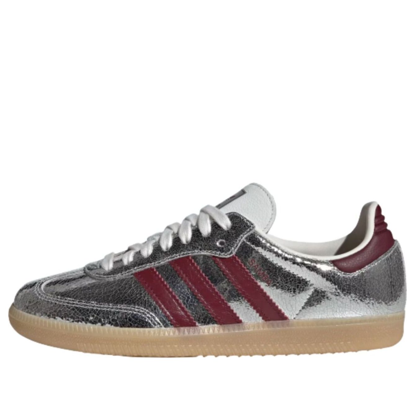 (WMNS) adidas Samba 'Silver Metallic Shadow Red Core White' KI9386