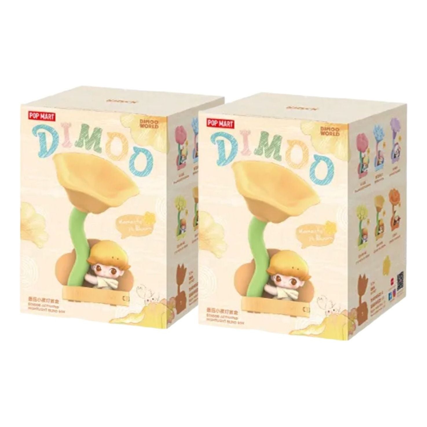 Pop Mart Dimoo Moments in Boom Series Sensor activated Nightlight Seal Case (2 Blind Boxes) PPMT-2603-0040-1083373040