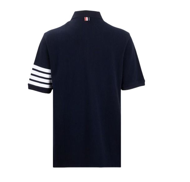 THOM BROWNE Collar Short Sleeve T-Shirt 'Navy' MJP136G-07976-415