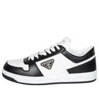(WMNS)  PRADA SS26  Logo Leather Sneakers 'Black White' 1E792M-3LPI-F0964