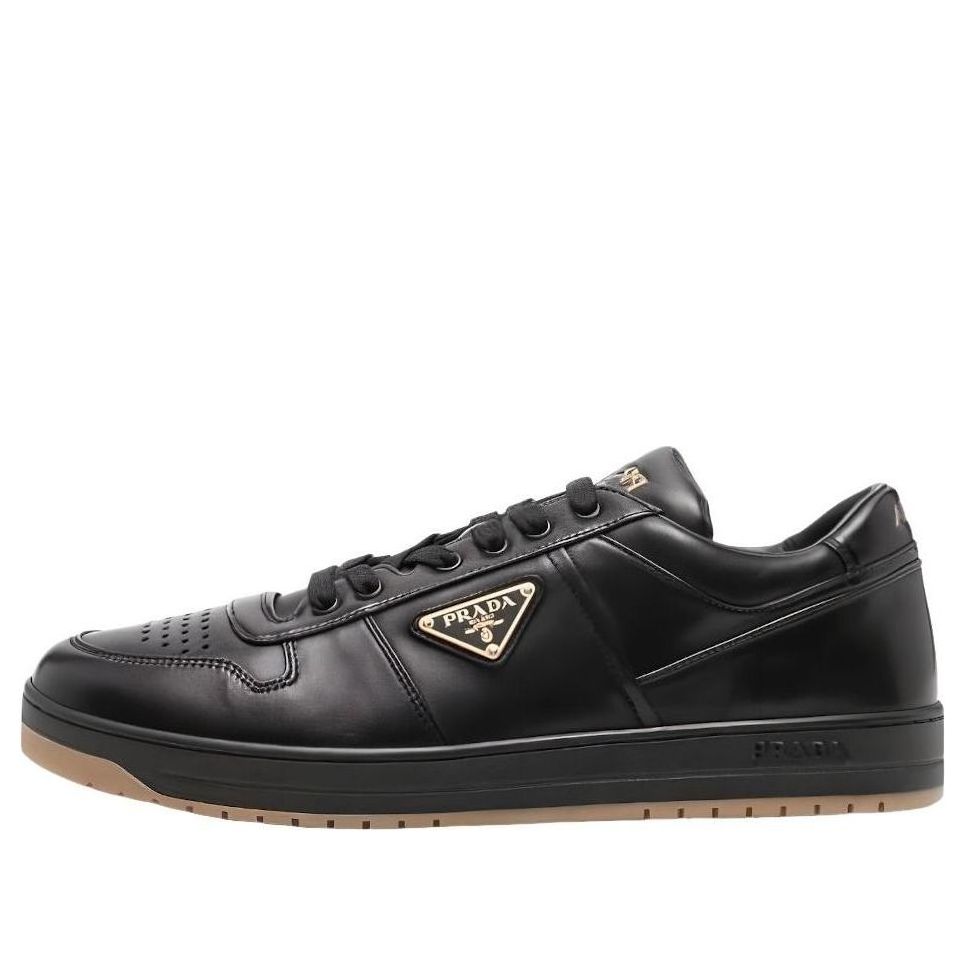 PRADA SS26 Downtown Nappa Leather Sneakers 'Black' 2EE364-038-F0633
