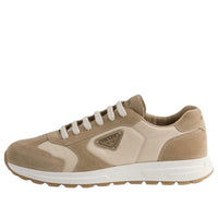 PRADA SS26 Prax Suede and Re-Nylon Sneakers 'Desert Ivory' 2EE455-LOW-F04CR