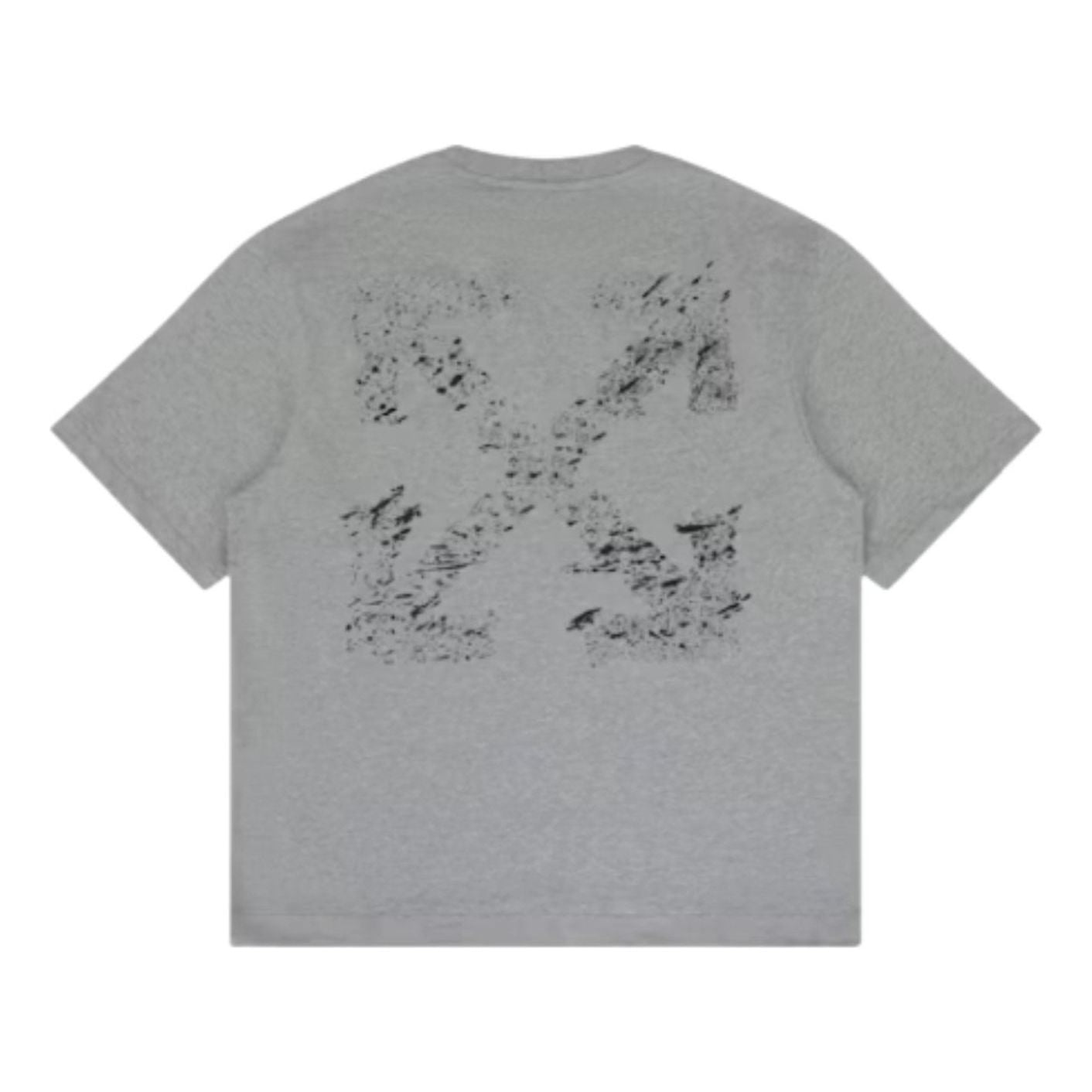 Off-White Paint Splatter Arrow Diag Fit T-Shirt 'Heather Grey' 44OWOS26T064030