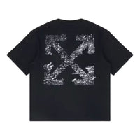 Off-White Paint Splatter Arrow Diag Fit T-Shirt 'Black' 44OWOS26T064001