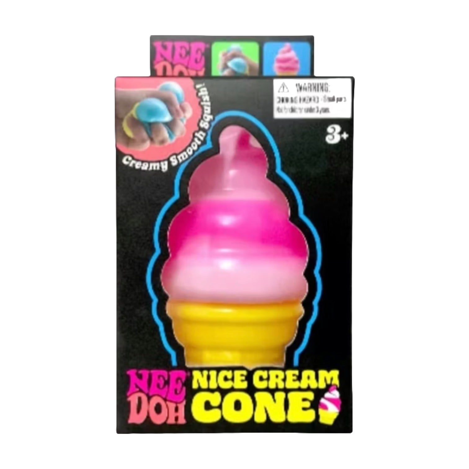 NeeDoh Nice Cream Ice Cream Cone Squishy Fidget Toy 'Pink' NDIC-PINK