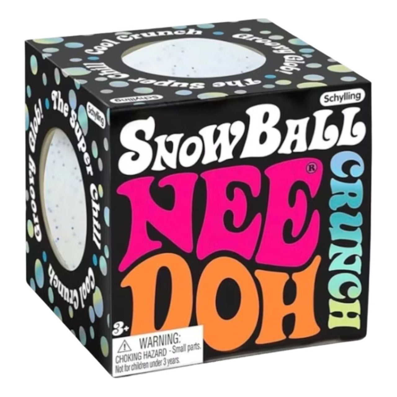 NeeDoh Snowball Crunch Squishy Fidget Toy 'White' NDSC-WHITE