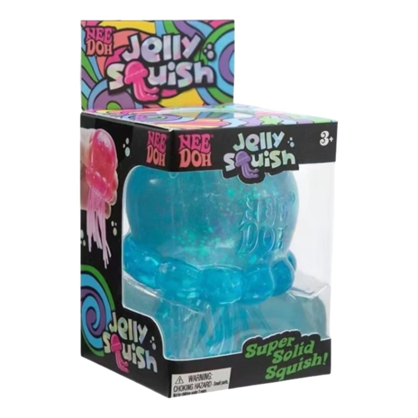 NeeDoh JellySquish Squishy Fidget Toy 'Blue' NDJS-BLUE