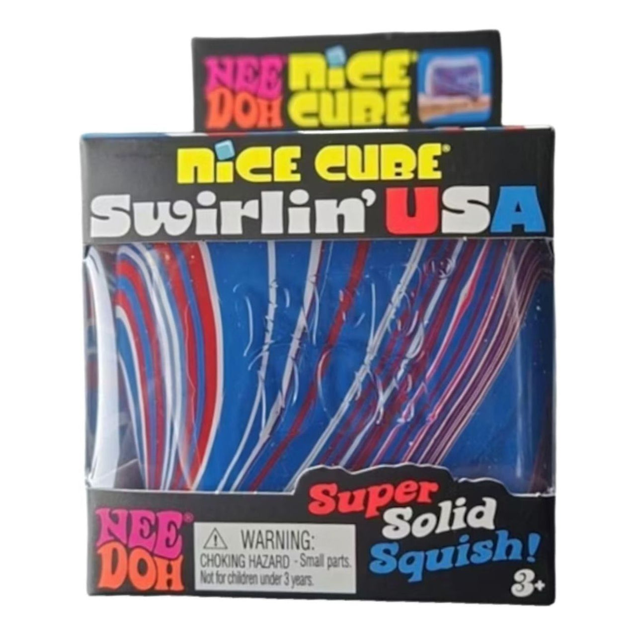 NeeDoh Swirlin USA Squishy Fidget Toy 'Red White Blue' NDUS-RWB