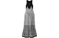 LOUIS VUITTON Mixed Stripes Tiered Dress
