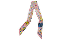 HERMES Silk Scarves Women's Pink