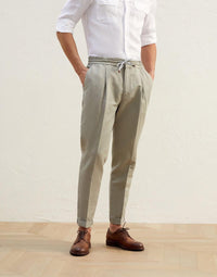 Brunello Cucinelli Drawstring Tapered Trousers