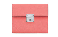 HERMES Clic Mysore Goat Skin Card Holder Wallet Mini Women's Summer Pink