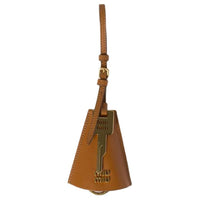 MIU MIU Cow Leather Bag Accessory Women's Cognac