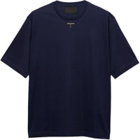 PRADA Enamel Triangle-logo Cotton T-shirt