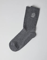 Brunello Cucinelli Intarsia-Knit Cashmere Socks