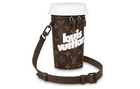 LOUIS VUITTON Cow Leather Trim Shoulder Bag Crossbody Bag Regular Men's Brown