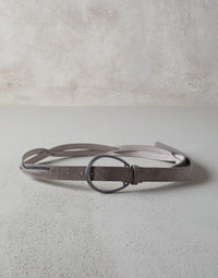 Brunello Cucinelli Beaded Twist Leather Belt