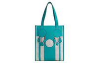 HERMES Cotton With Calfskin And Canvas Handbag Unisex Cool Color