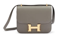 HERMES Epsom Leather Shoulder Bag Crossbody Bag Mini Women's Grismeyer Cumulus Gray