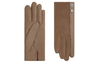 HERMES Knit Gloves Women's Brown