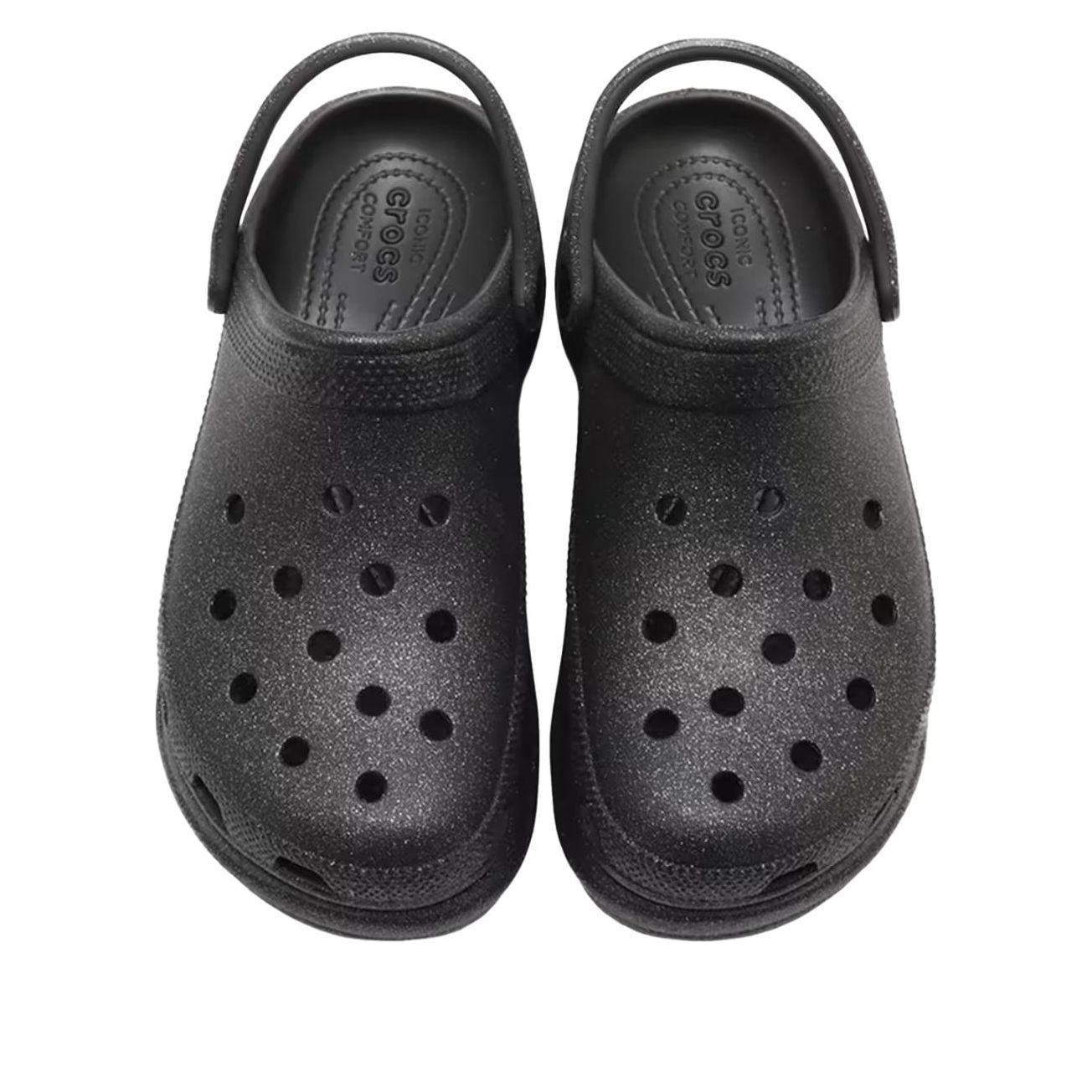 (WMNS) Crocs Bae Glitter Clog 'Black' 207261-001
