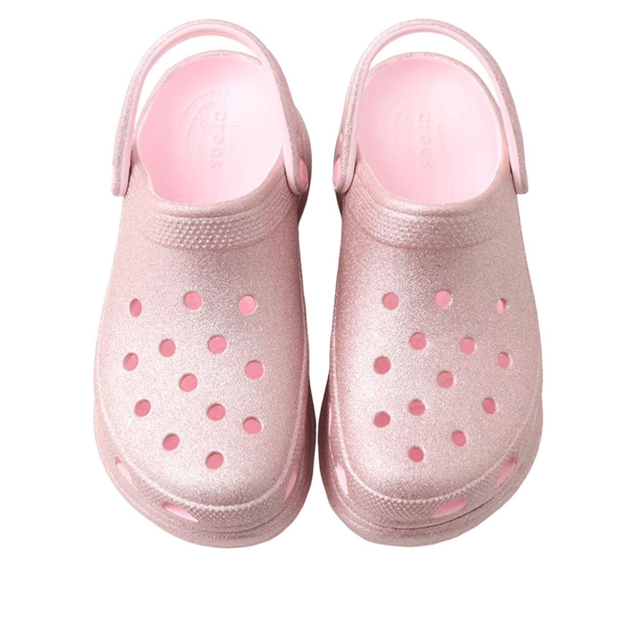 (WMNS) Crocs Bae Glitter Clog 'Pink Milk' 207261-6ZW