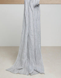 Brunello Cucinelli Stripe-Pattern Lightweight Scarf