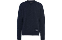 PRADA FW22 Cashmere Sweater Men's Marine Blue