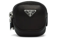 PRADA Soft Sheepskin Clutch Mini Women's Black