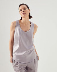 Brunello Cucinelli Sleeveless Scoop-Neck Top
