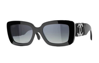 CHANEL Sunglasses Women's Black