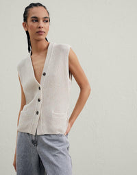Brunello Cucinelli V-Neck Knitted Waistcoat
